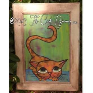 Tabby Cat Painting